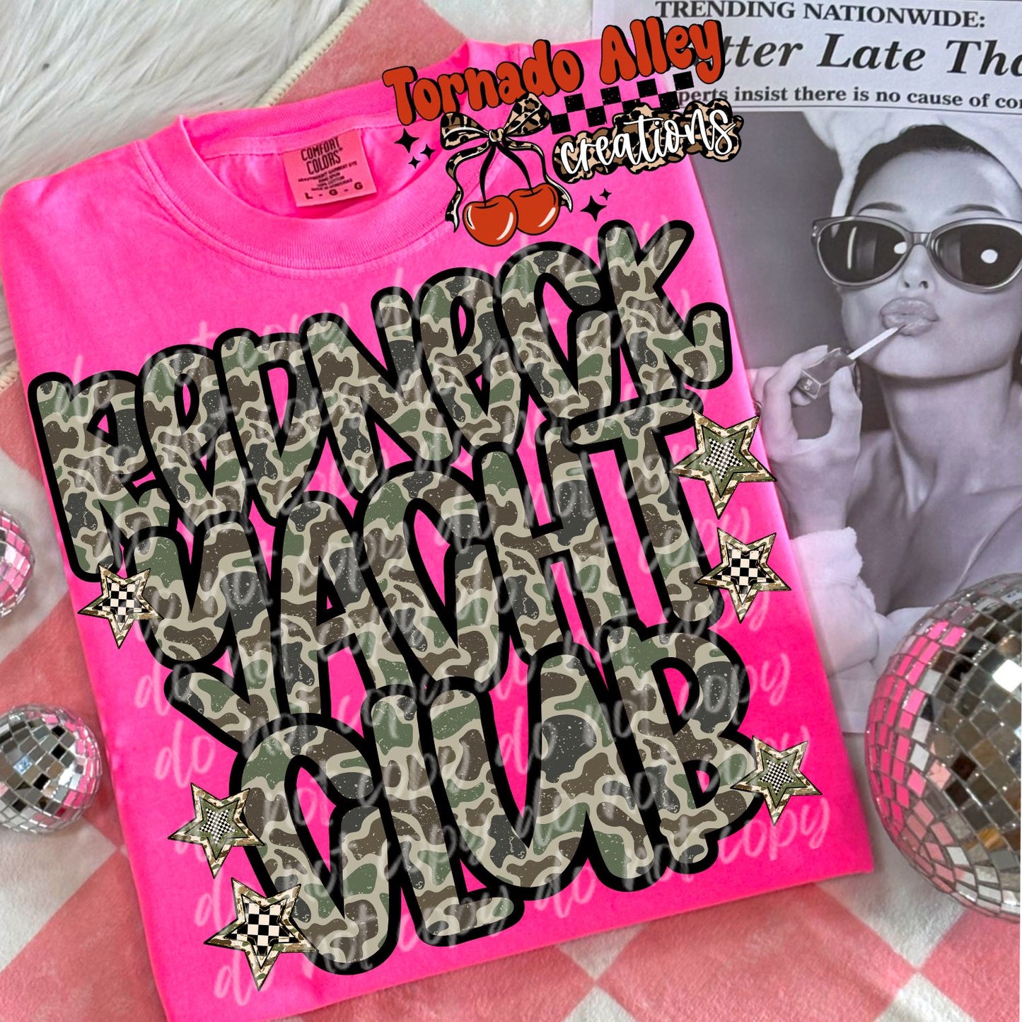 Redneck Yacht Club Camo Tee