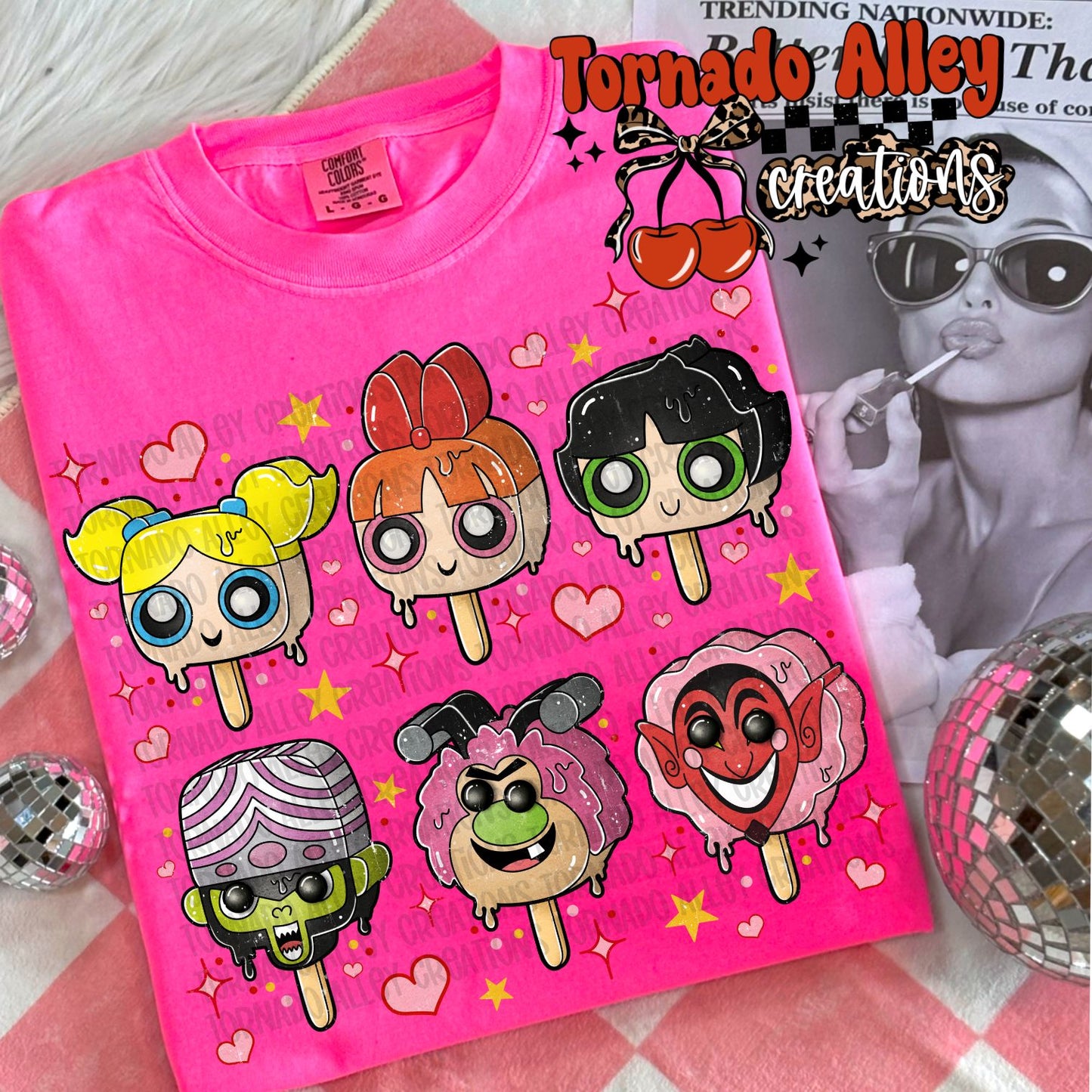 Retro Girls Ice Cream Tee