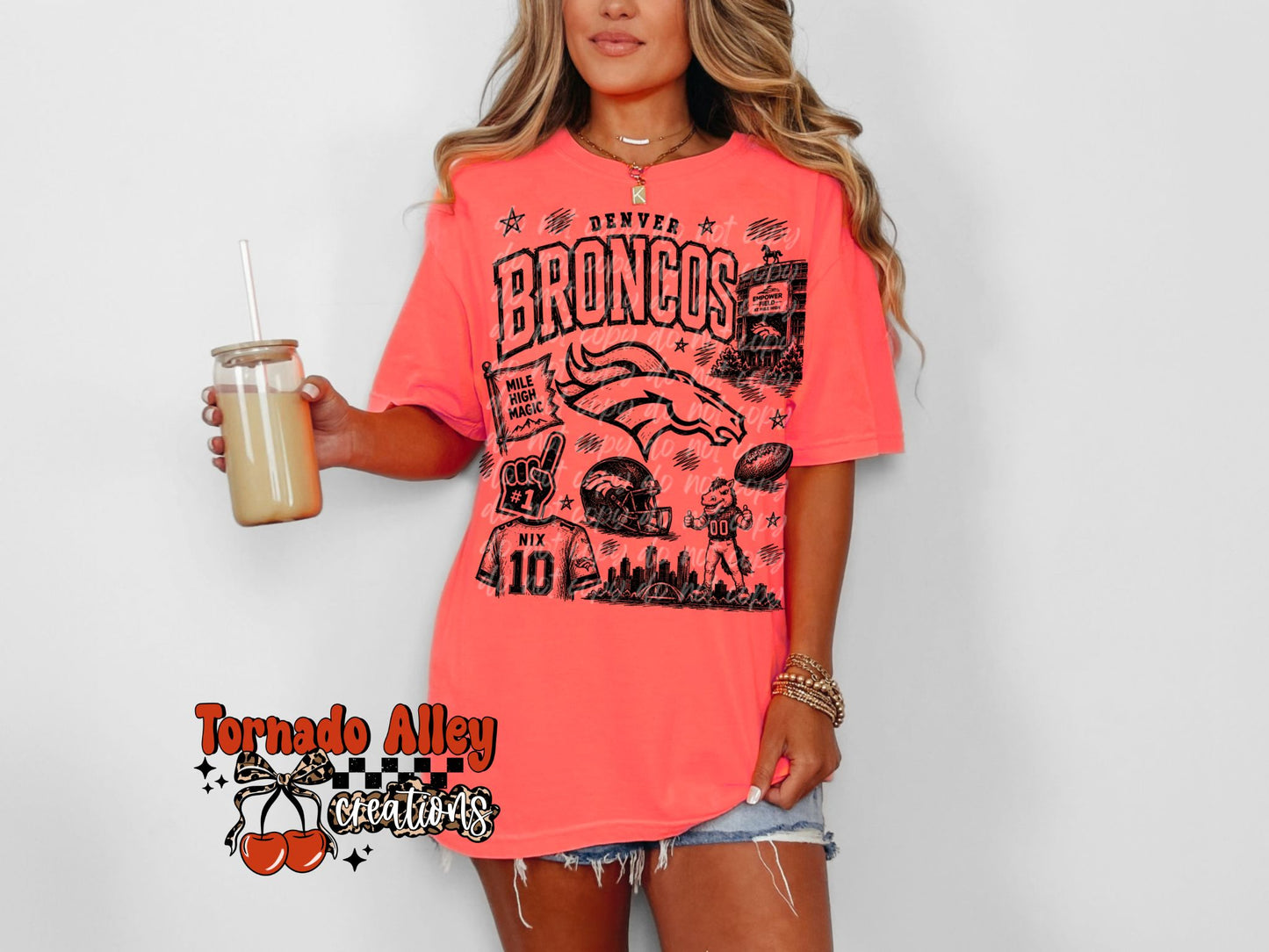 Denver Football Tee