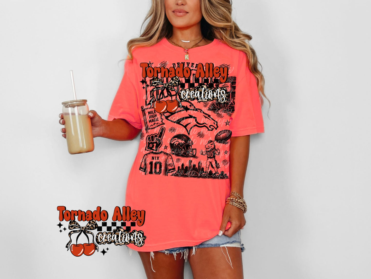 Denver Football Tee