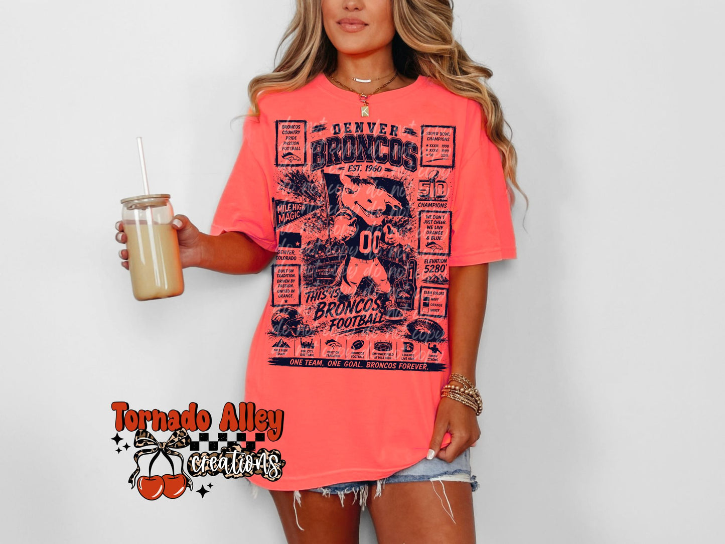 Denver Football Tee