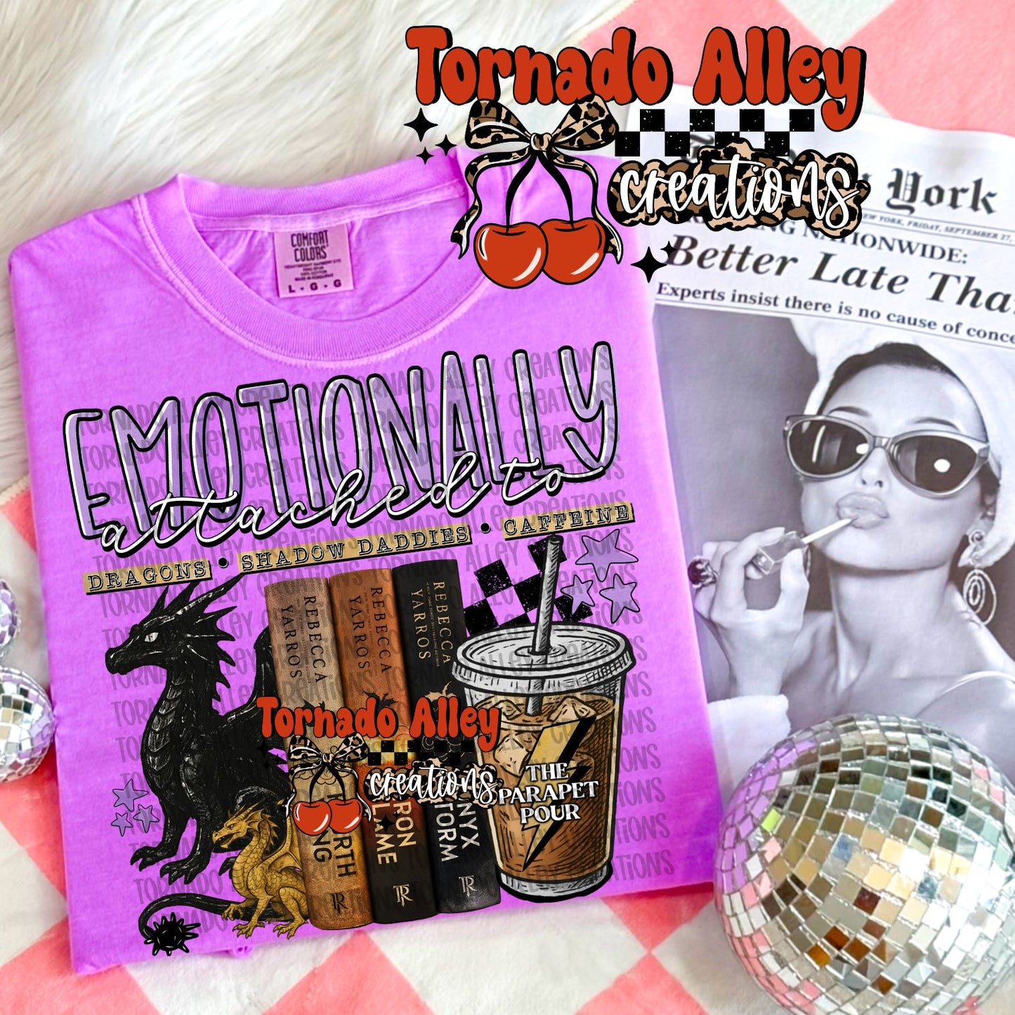 Emotionally Attached Dragon Bookish Tee