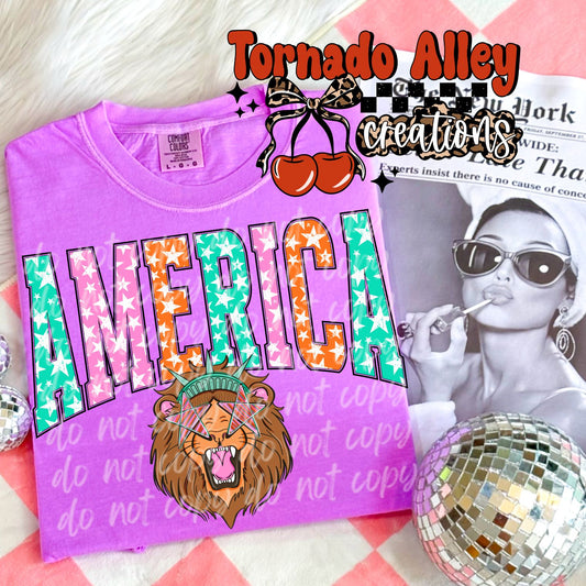 America Lion Tee