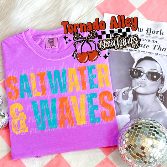 Saltwater Waves Tee