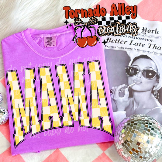 Mama Checkered Tee