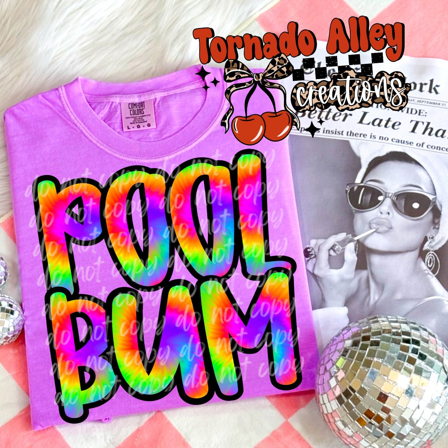 Pool Bum Tie Dye Tee