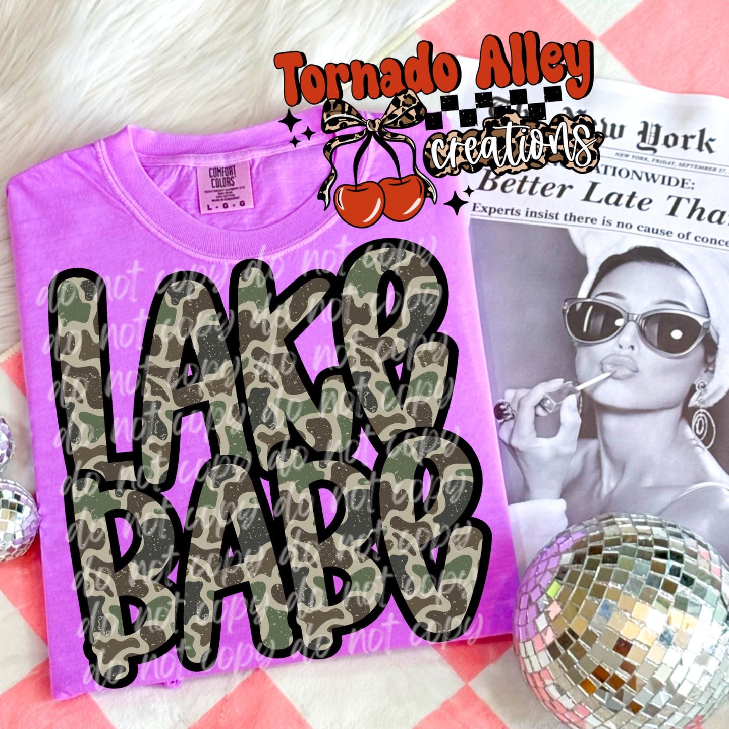 Lake Babe Camo Tee