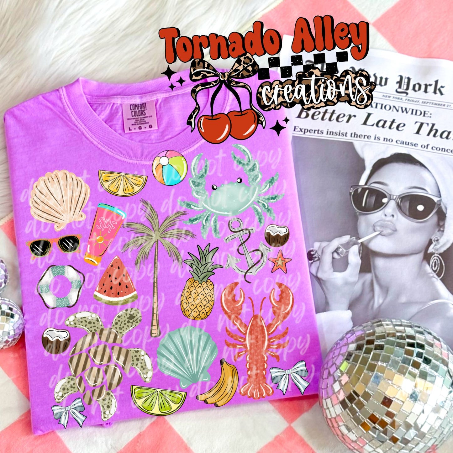 Beachy Collage Tee