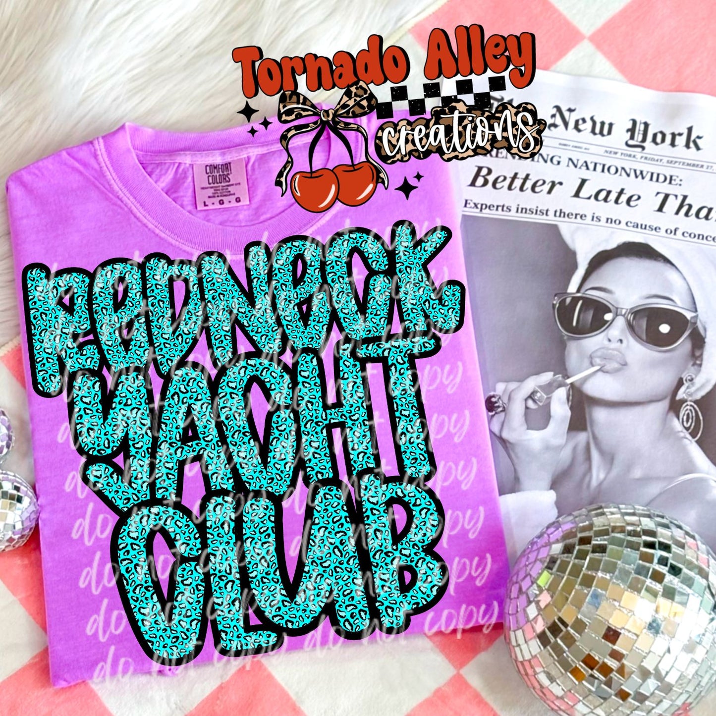 Redneck Yacht Club Cheetah Tee