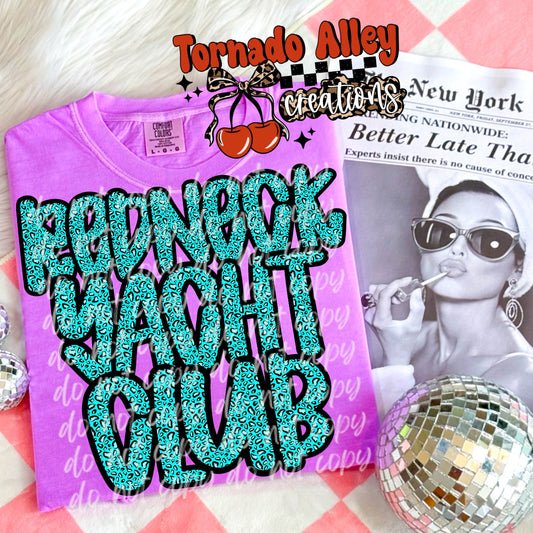 Redneck Yacht Club Cheetah Tee