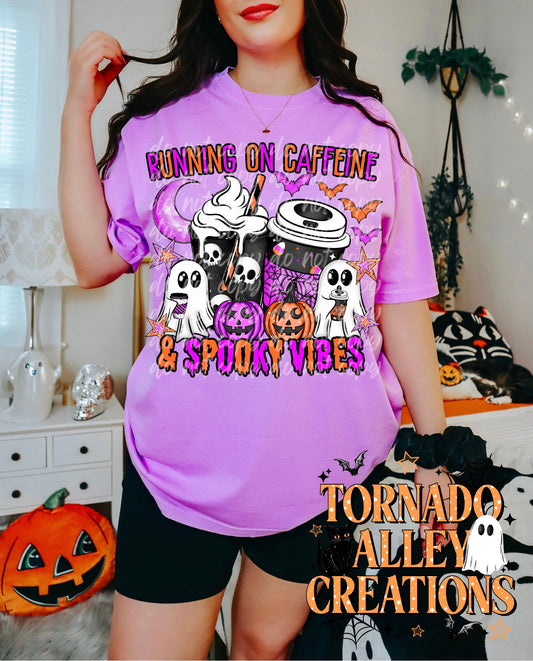 Caffeine and Spooky Vibes Tee