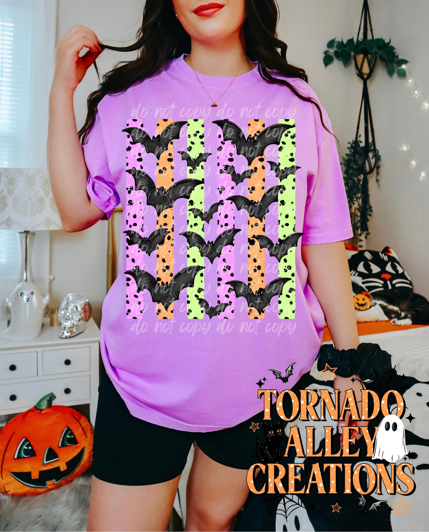 Striped Bats Tee