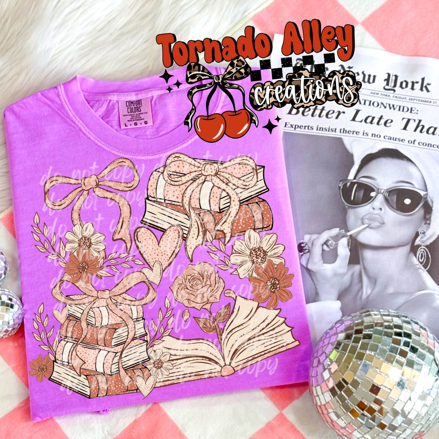Bookish Floral Tee