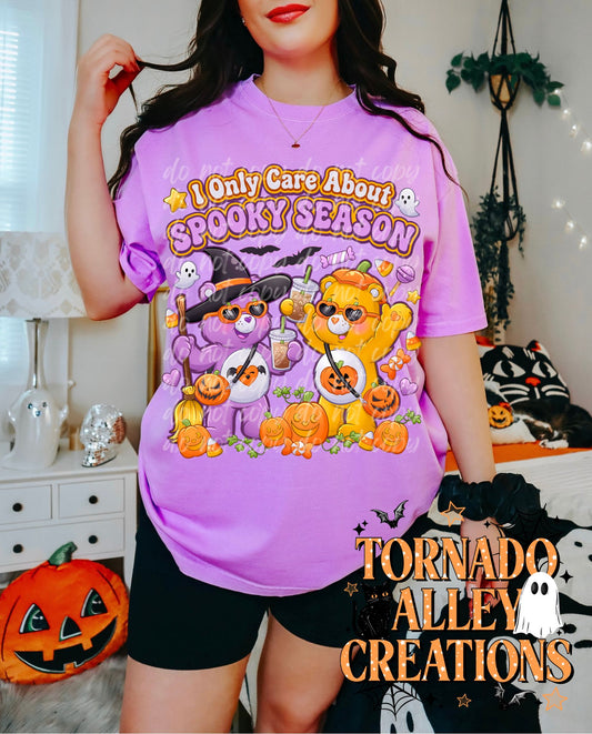 Only Care About Spooky Season Tee