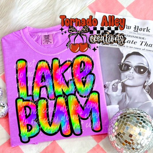Lake Bum Tie Dye Tee