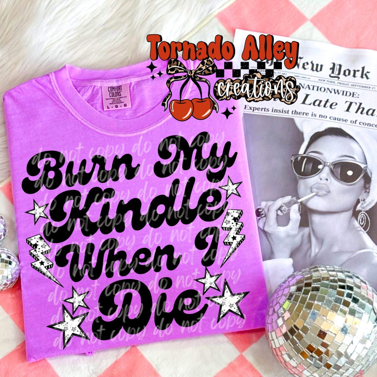 Burn My Kindle Tee