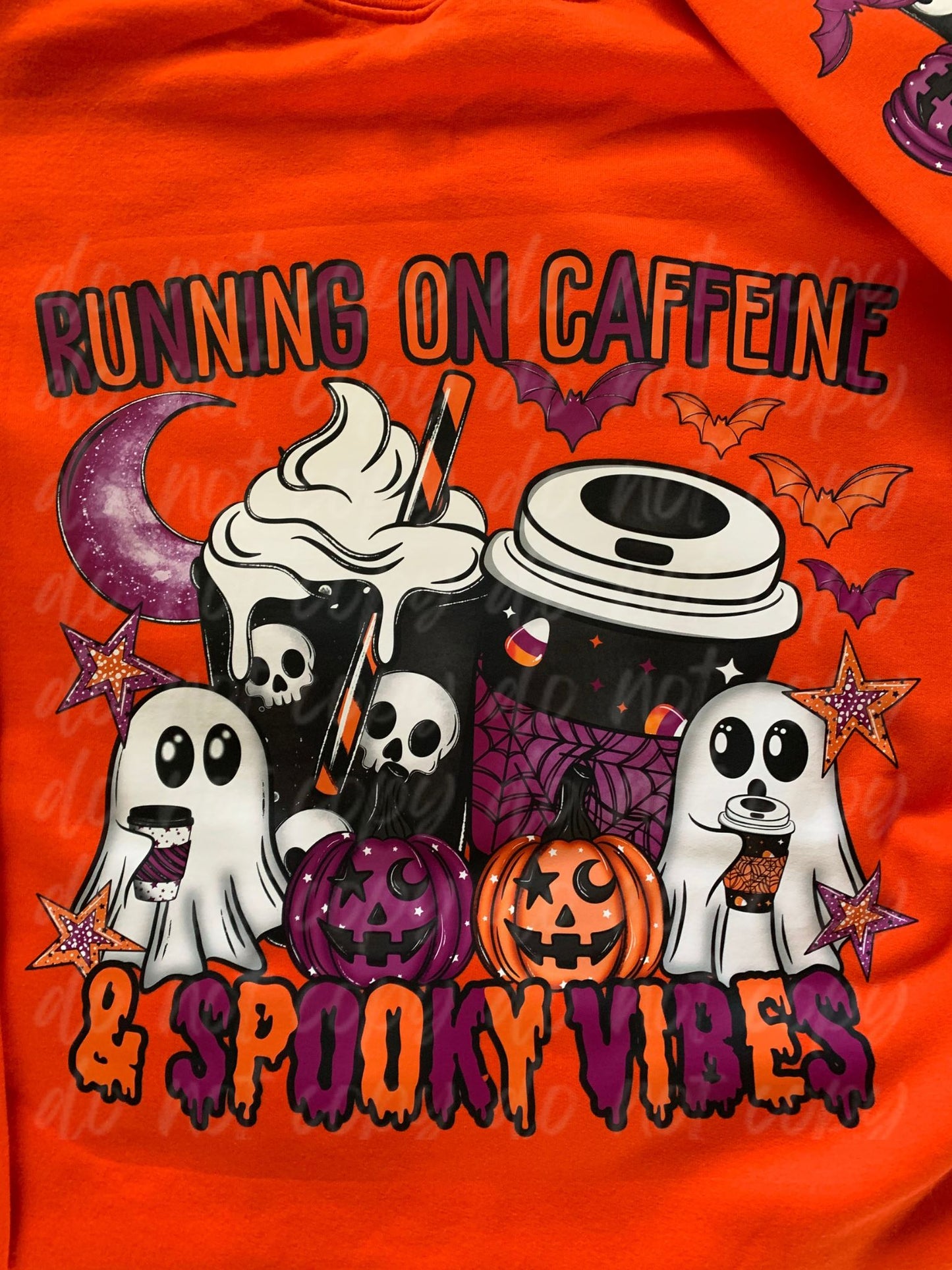 Running on Caffeine & Spooky Vibes Crewneck
