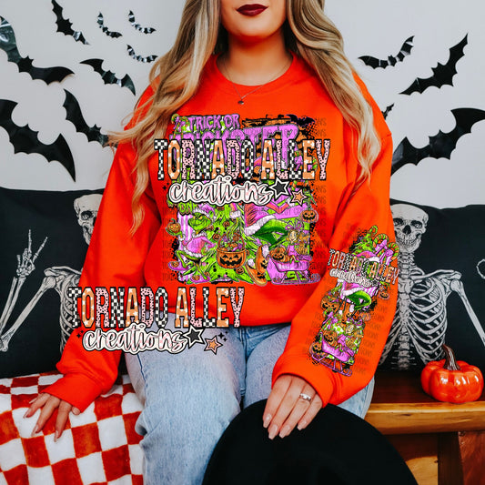 Halloween Green Guy Crewneck