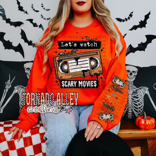 Let's Watch Spooky Movies Crewneck
