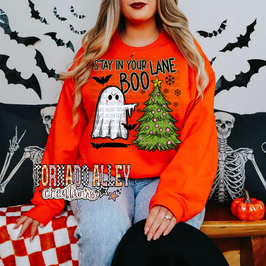 Stay in your Lane Boo Crewneck