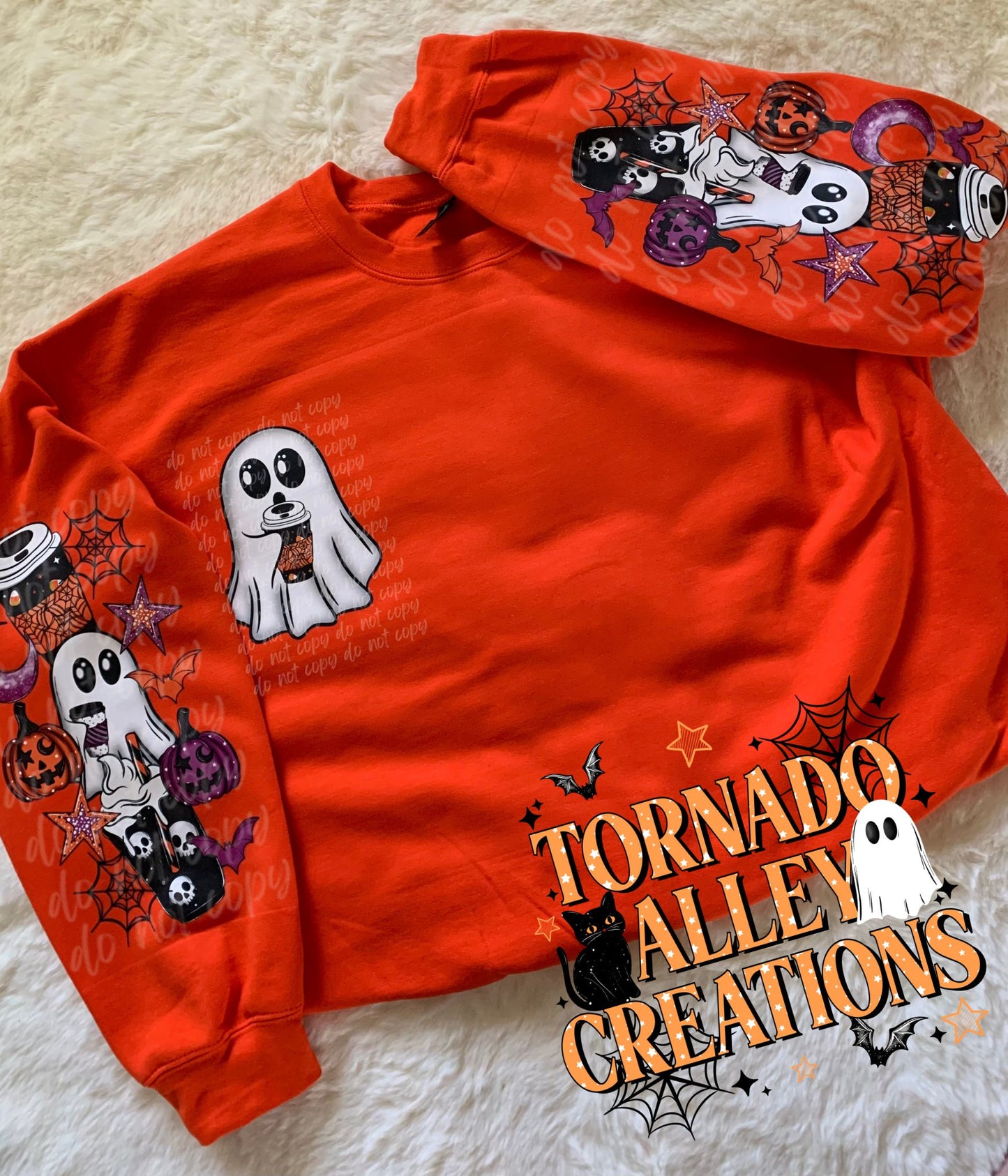 Running on Caffeine & Spooky Vibes Crewneck