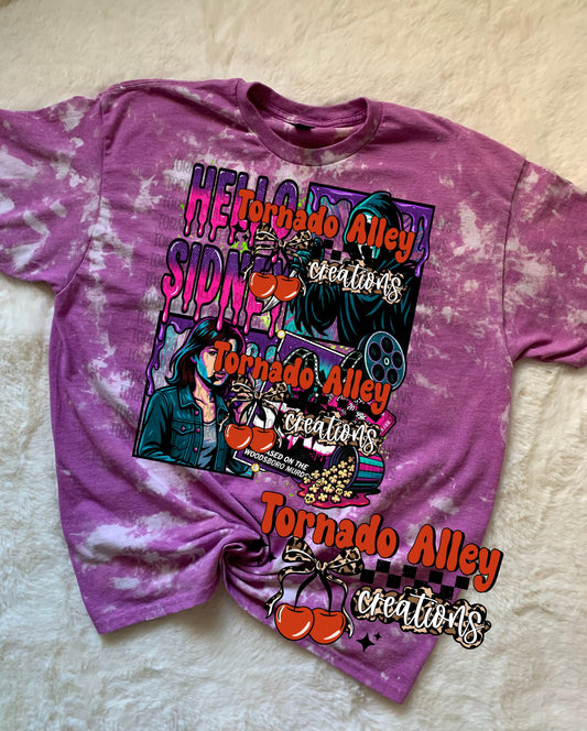 Spooky Hello Bleached Tee