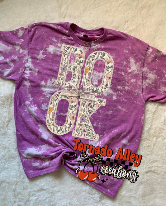 Bookworm Bleached Tee