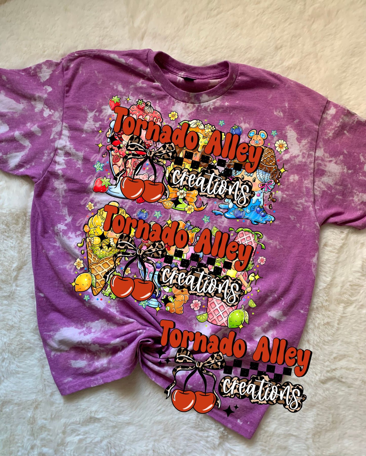 Shortcake Ice Cream Bleached Tee