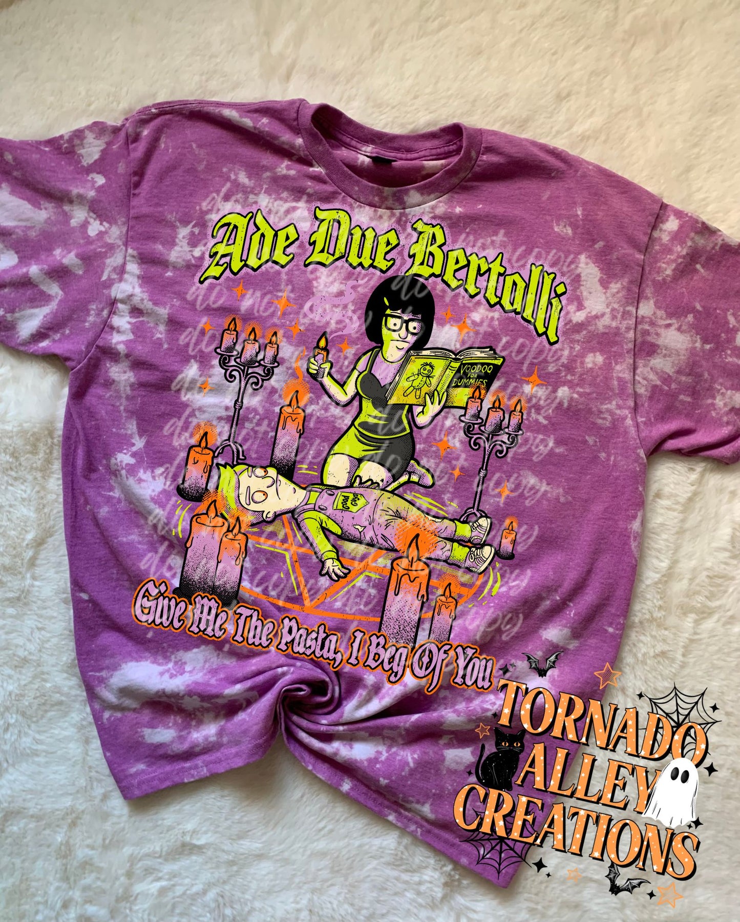Give Me Pasta Bleached Tee