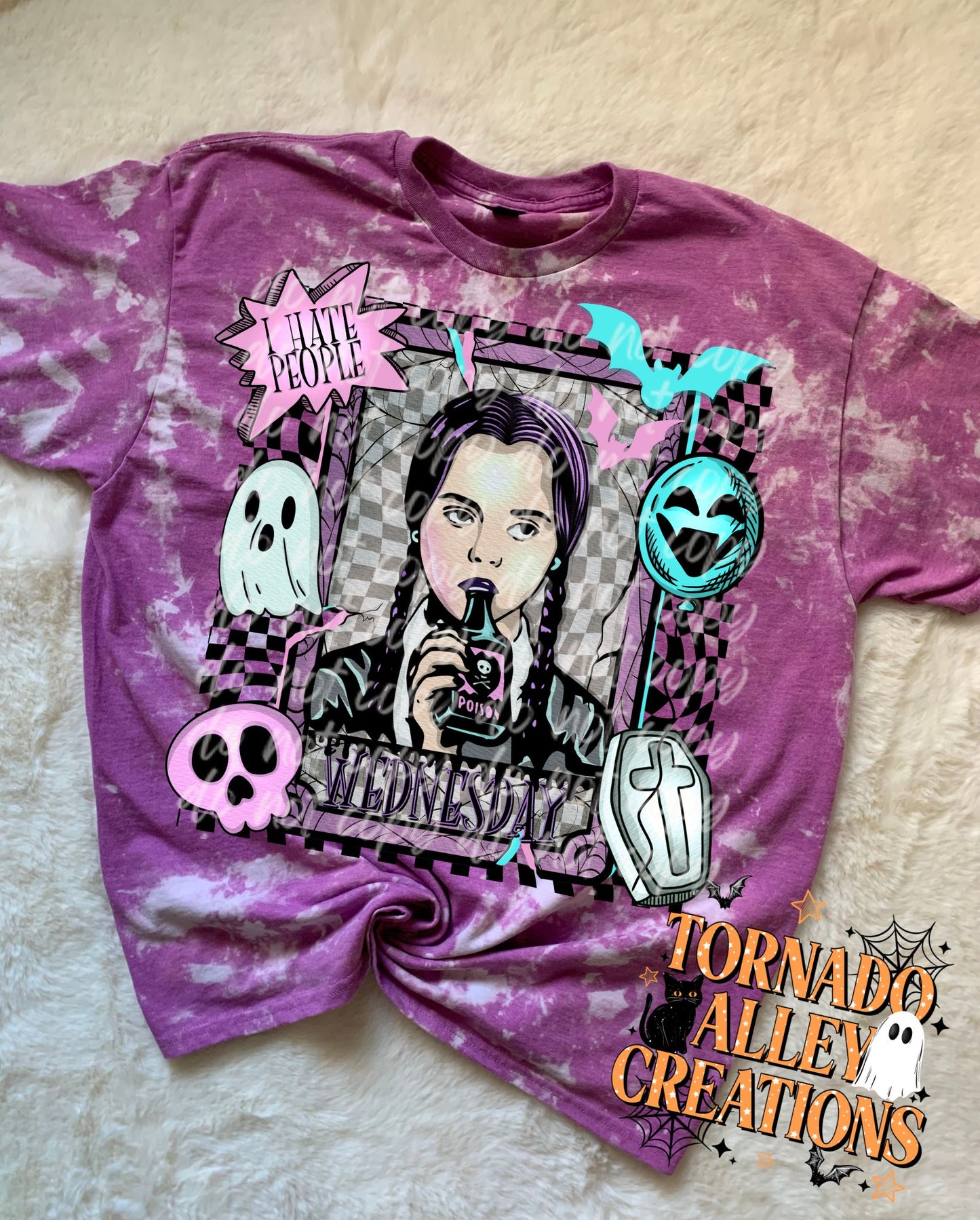 Spooky Wed Bleached Tee
