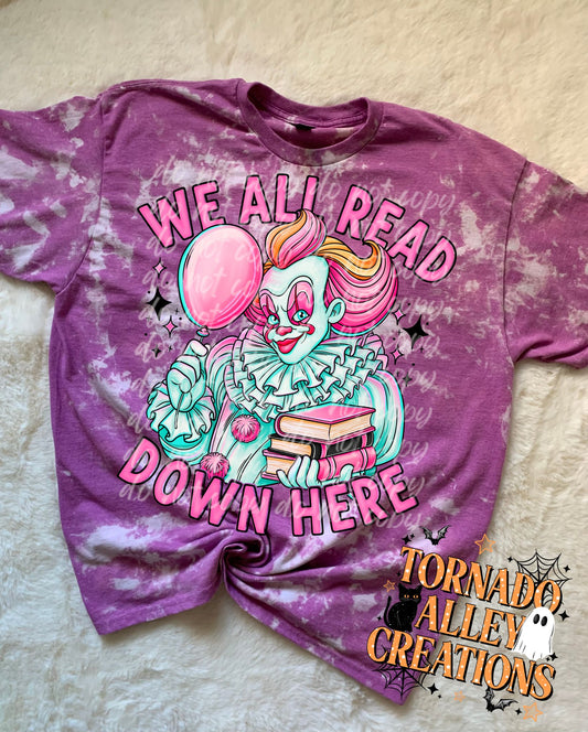 We All Read Down Here Bleached Tee