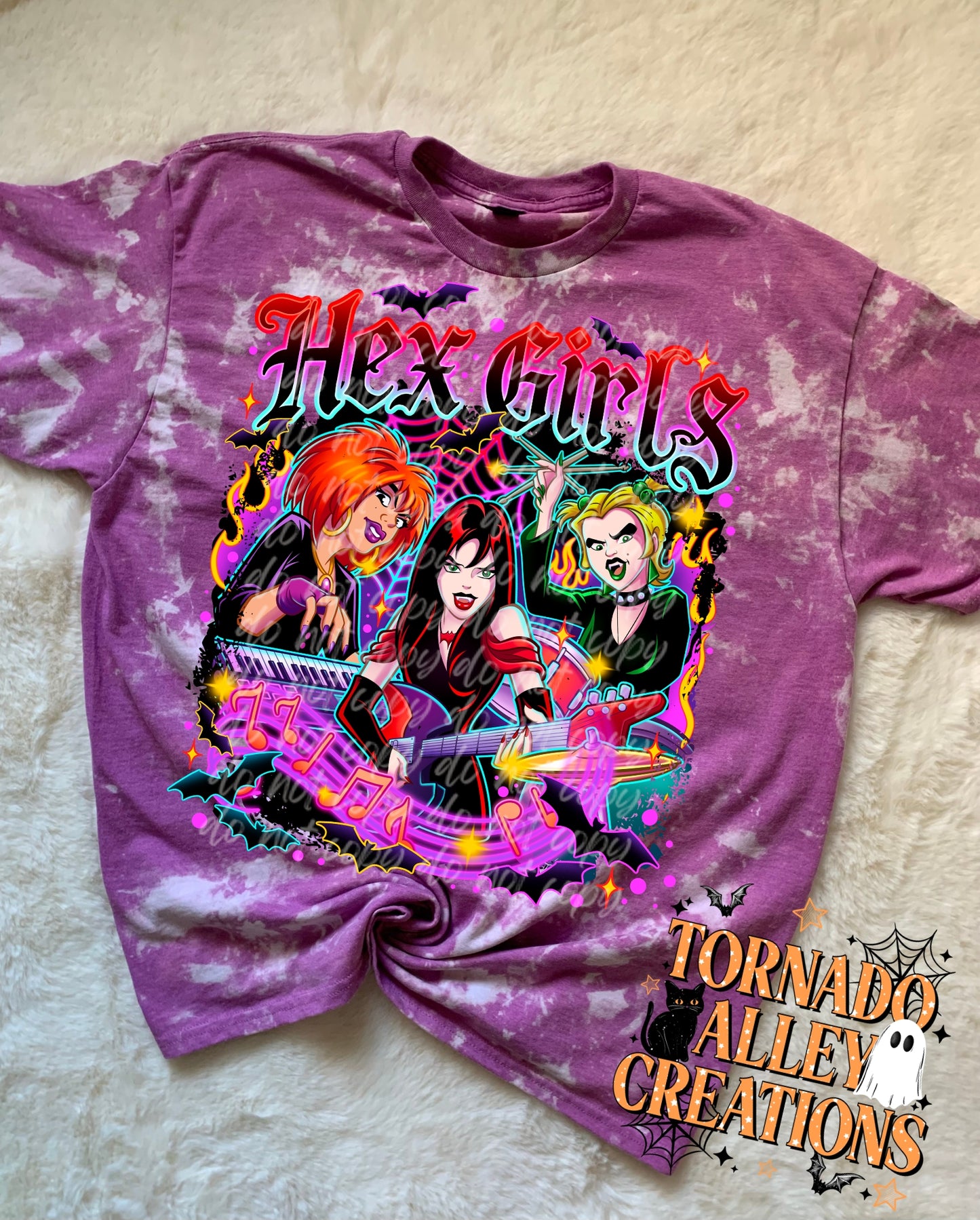 Witchy Girls Bleached Tee