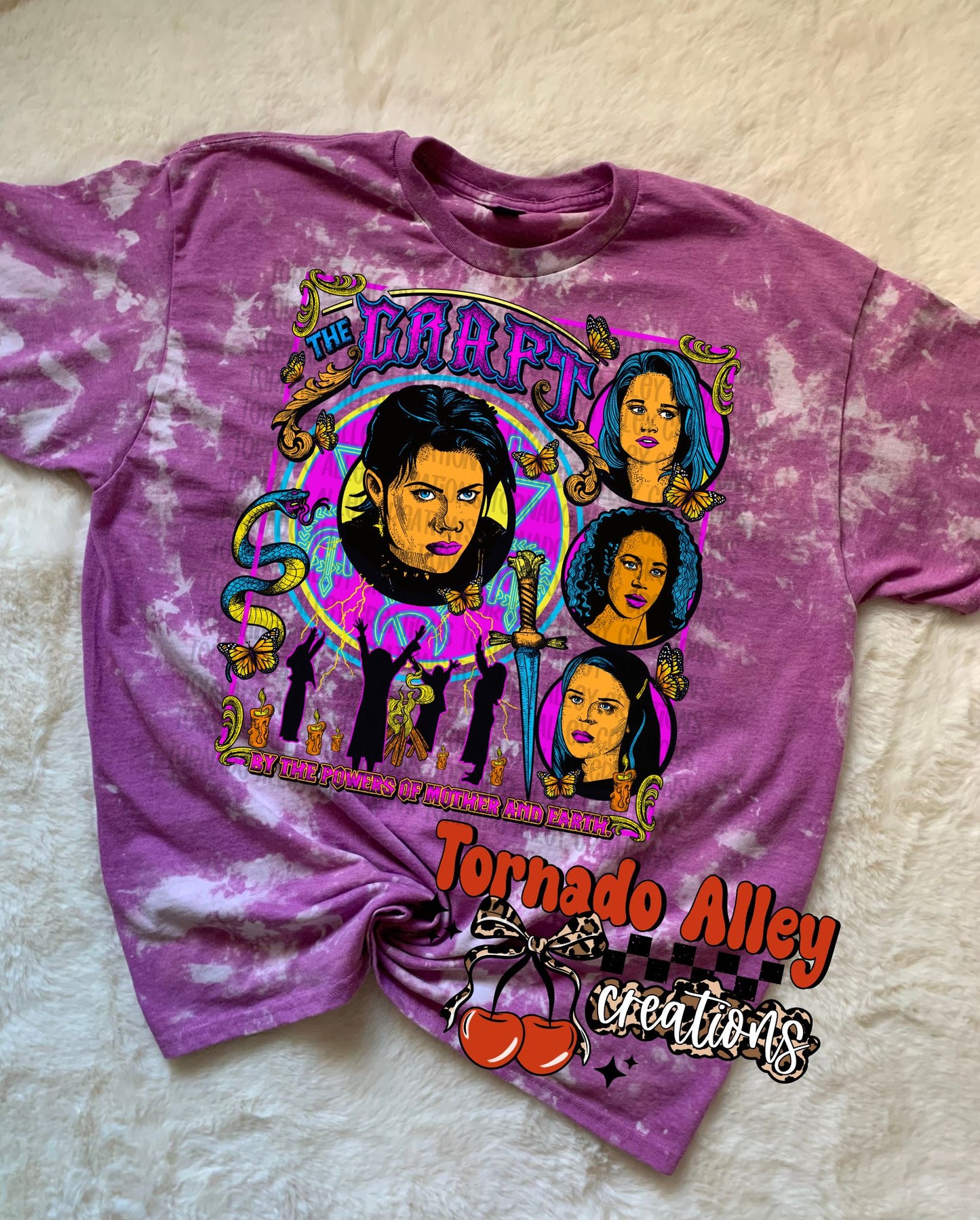 By the Powers of Mother and Earth Bleached Tee