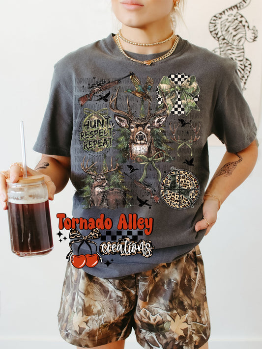 Hunt Respect Repeat Tee