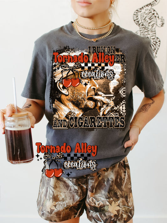 Run On Pop and Cigs Tee