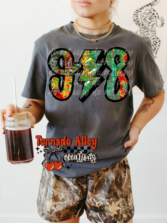 918 Oklahoma Weather Radar Tee