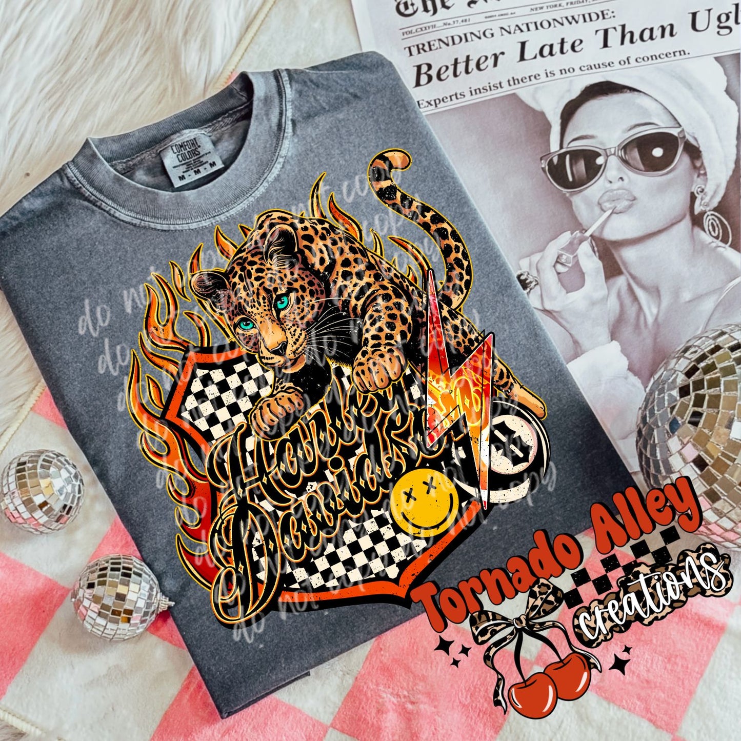 Edgy Cheetah Motorcycle Tee
