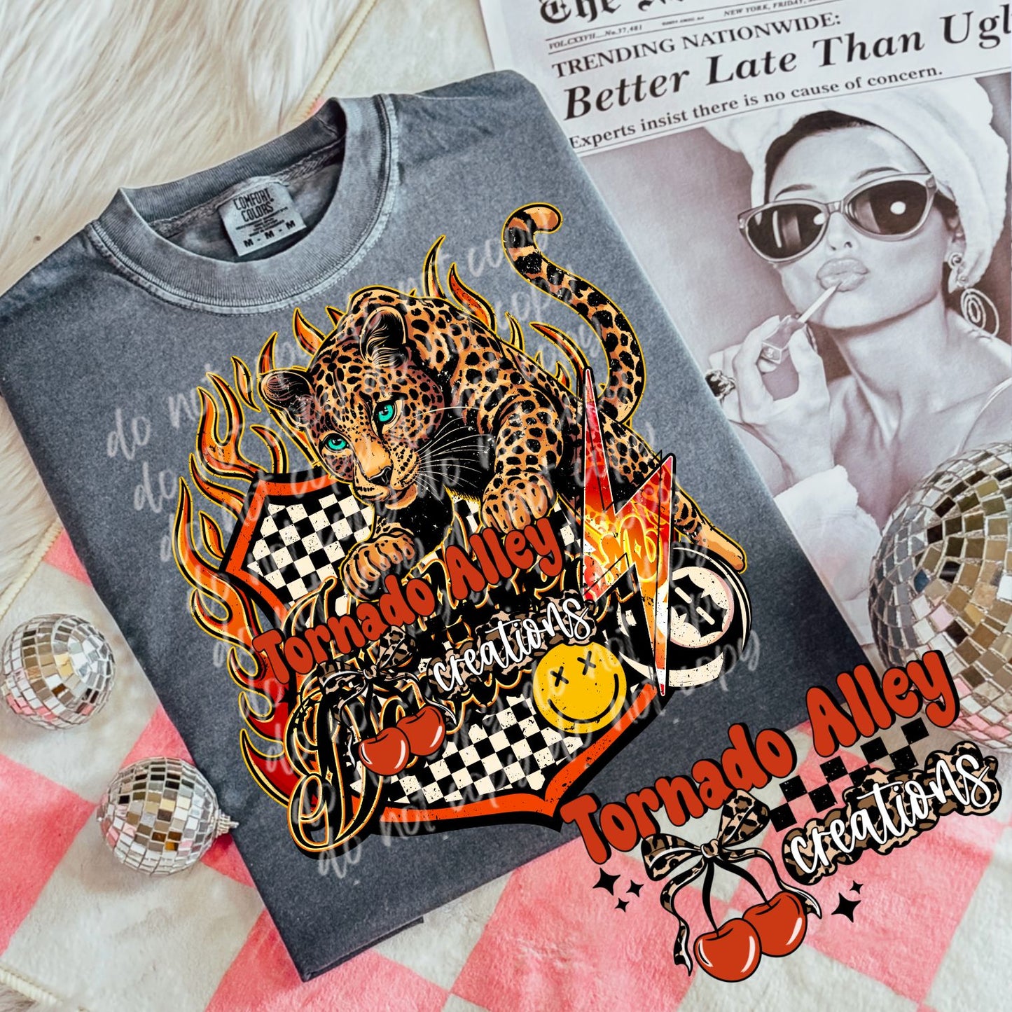 Edgy Cheetah Motorcycle Tee