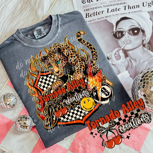 Edgy Cheetah Motorcycle Tee