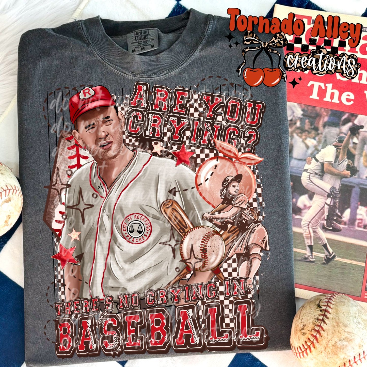 Baseball No Crying Tee
