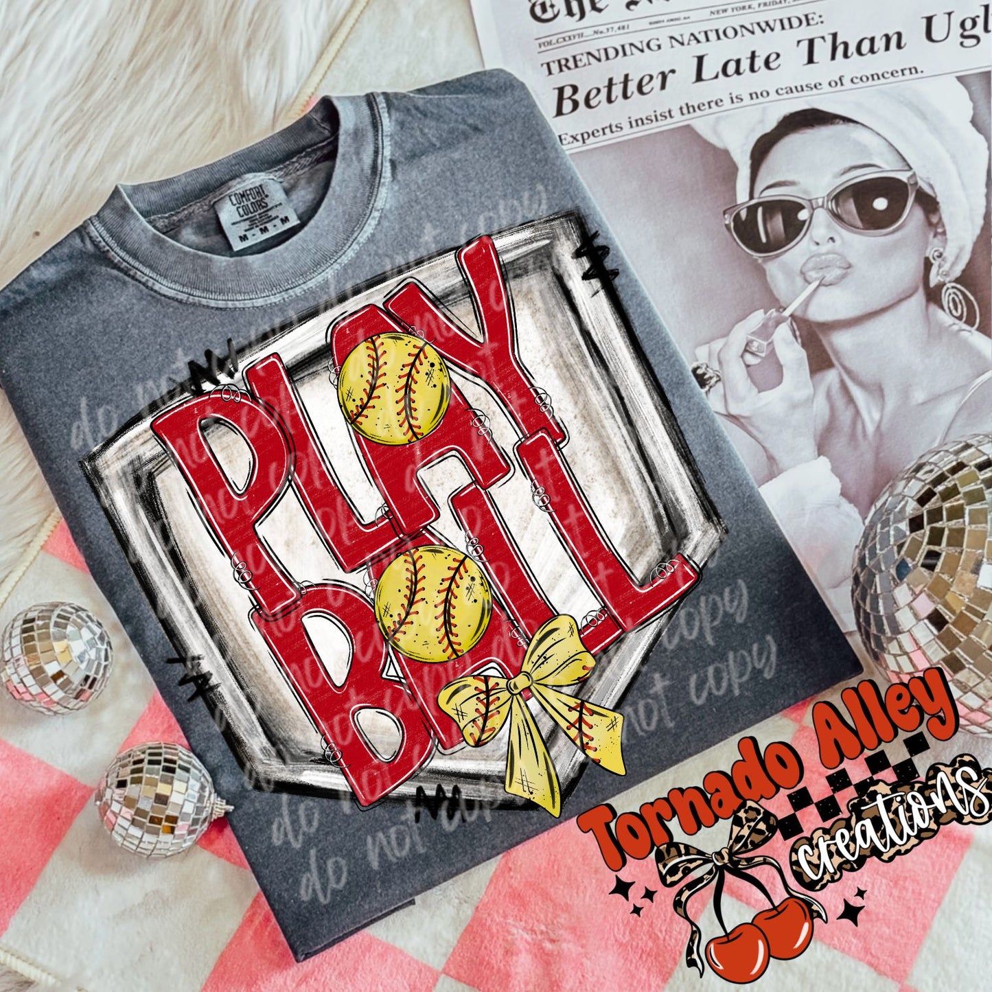Play Ball Softball Tee