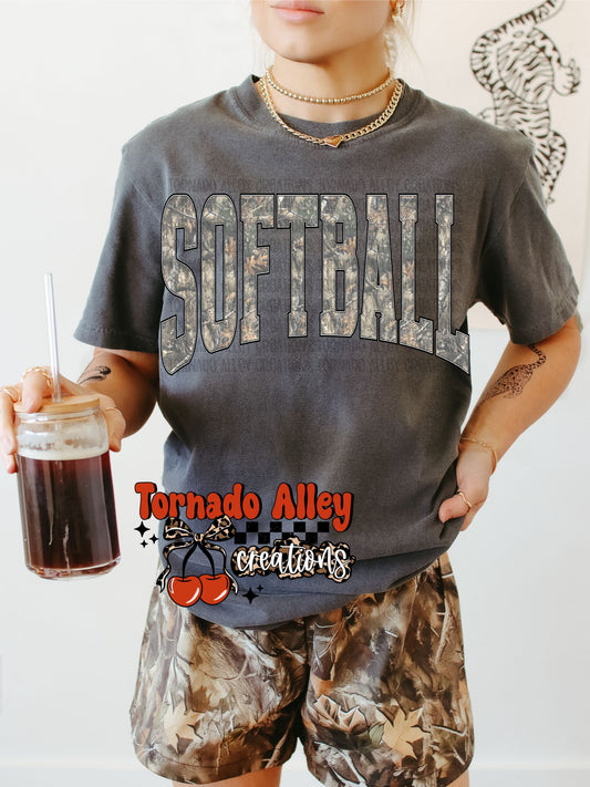 Softball Camo Tee
