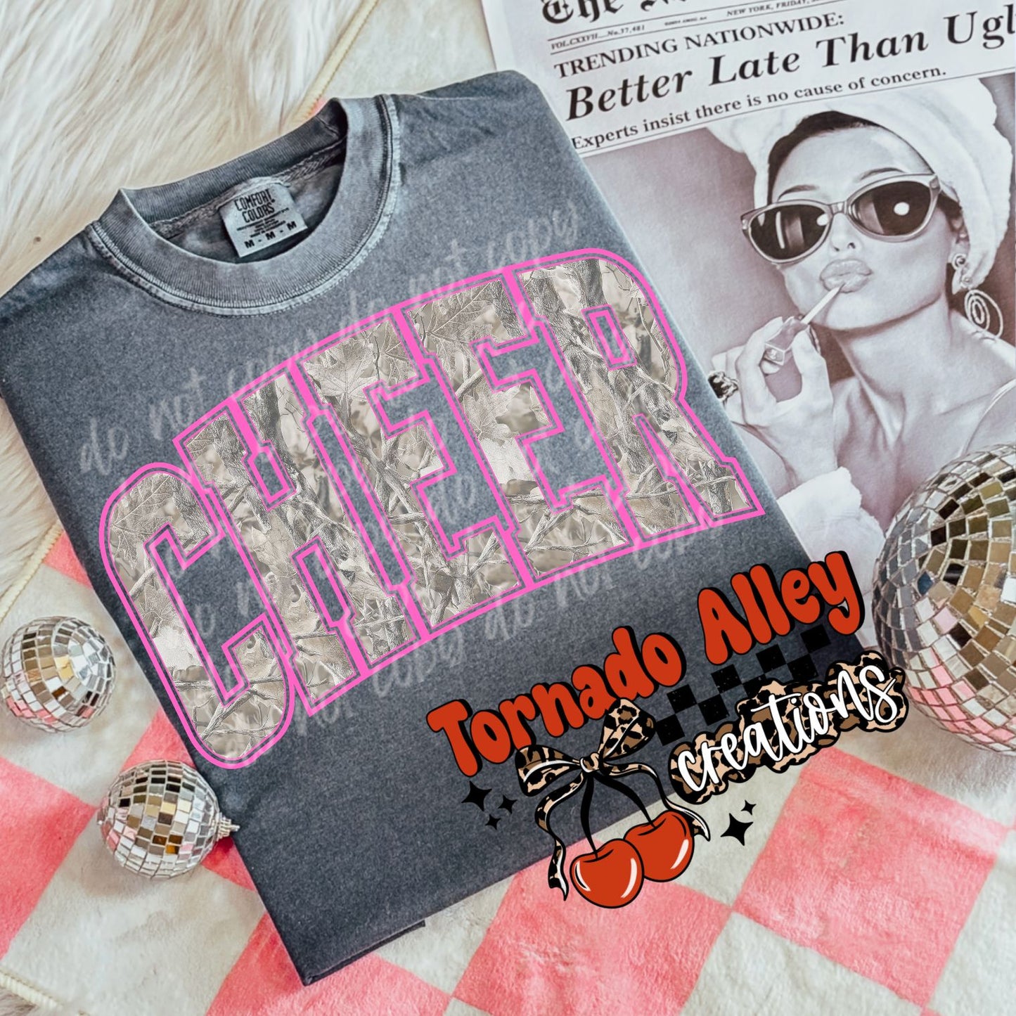 Cheer Camo Tee