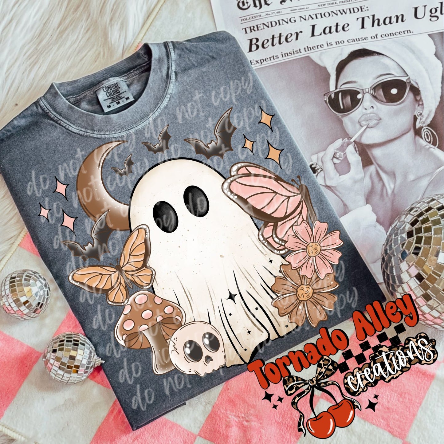 Spooky Cottage Core Ghost Tee