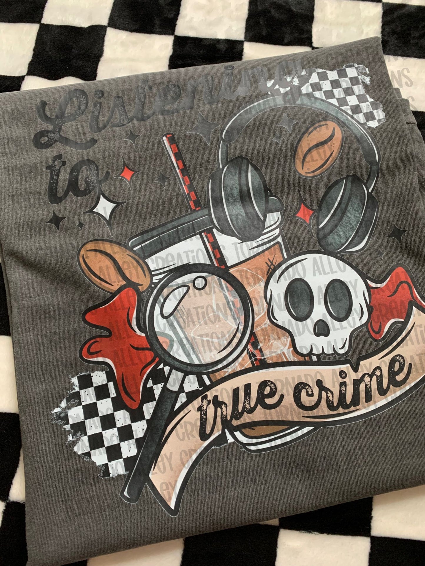 Listening To True Crime Tee
