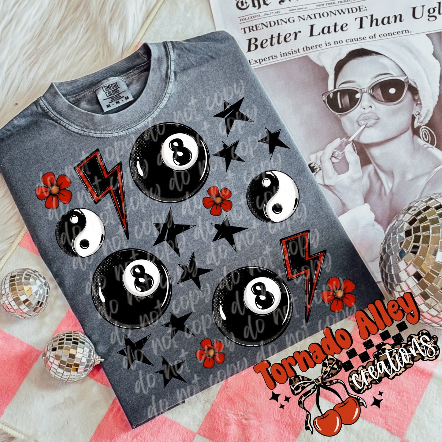 8 Ball Edgy Tee