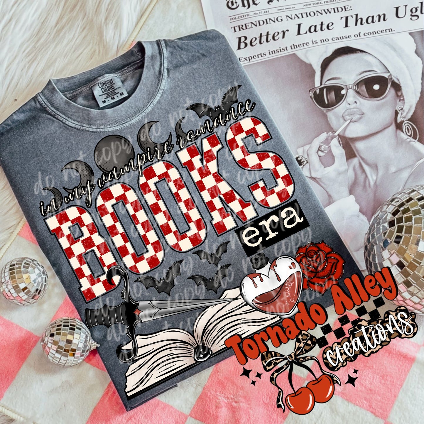 Vampire Romance Books Era Tee