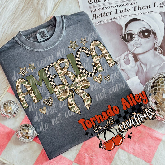 America Camo Tee