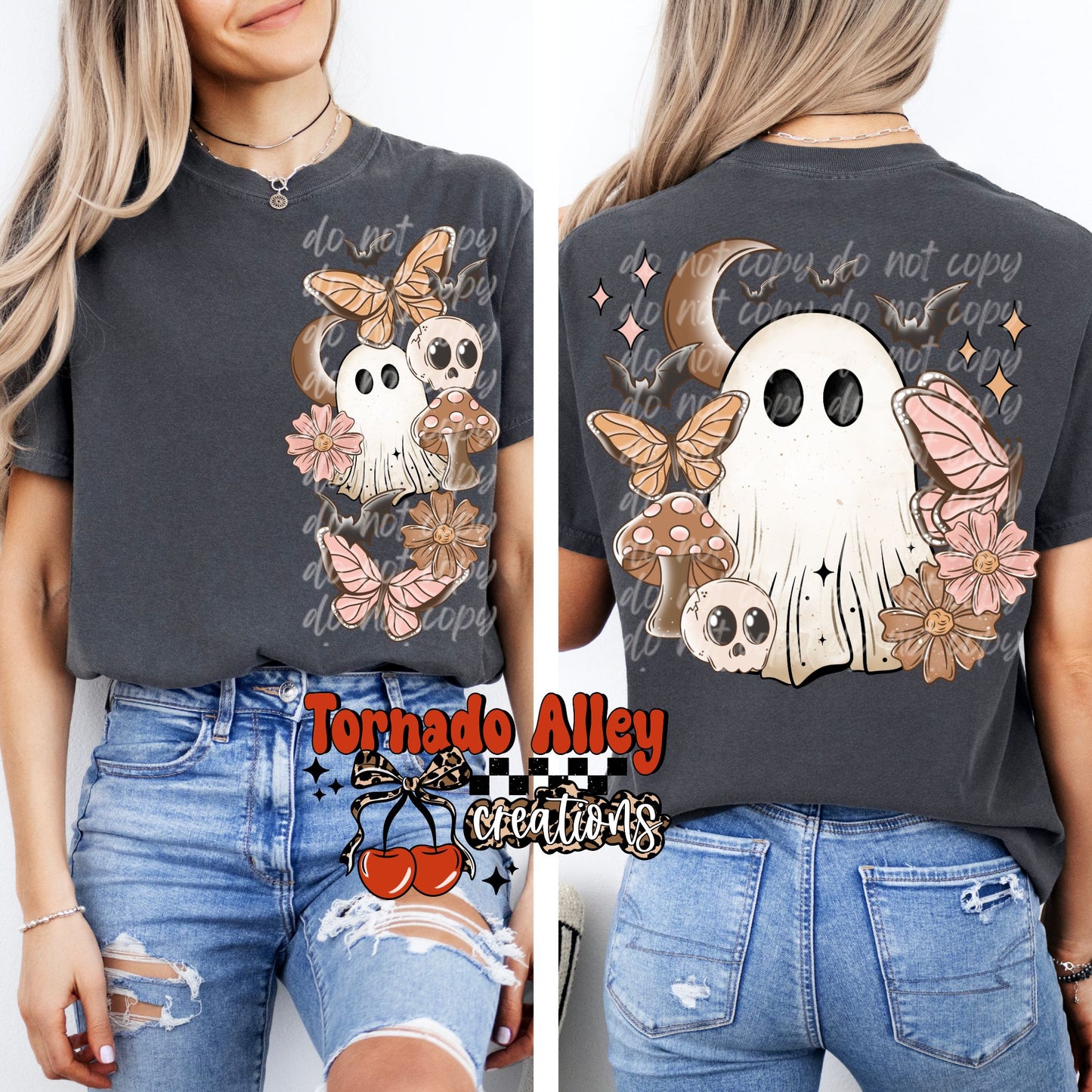 Spooky Cottage Core Ghost Tee