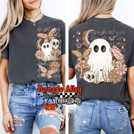 Spooky Cottage Core Ghost Tee